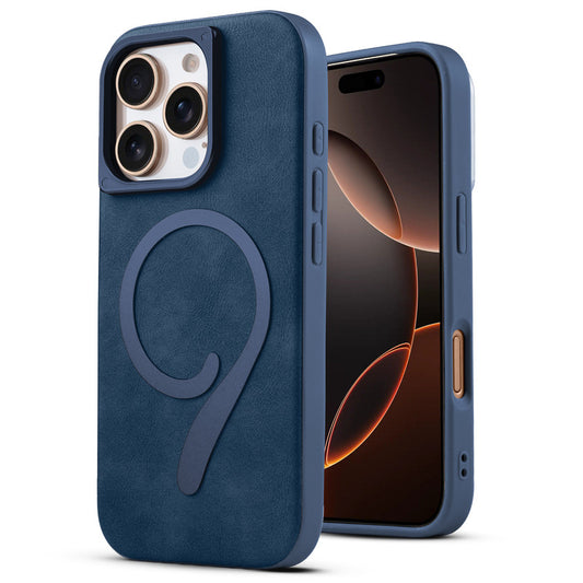 Prime Leather Wireless Charging Compatible Case for Apple iPhone 16 Pro