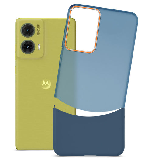 Frosted Hard Back Case For Motorola Moto G85 with 2-Cut Interlocking System