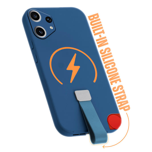 Compact and Stylish Silicon Finish Hard Cover For CMF Nothing Phone 2 Pro with Integrated Grip Strap & MagSafe Charging Support