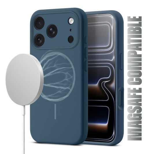 MagSafe Compatible Liquid Silicone Case For Apple iPhone 17 Pro With Camera Protection