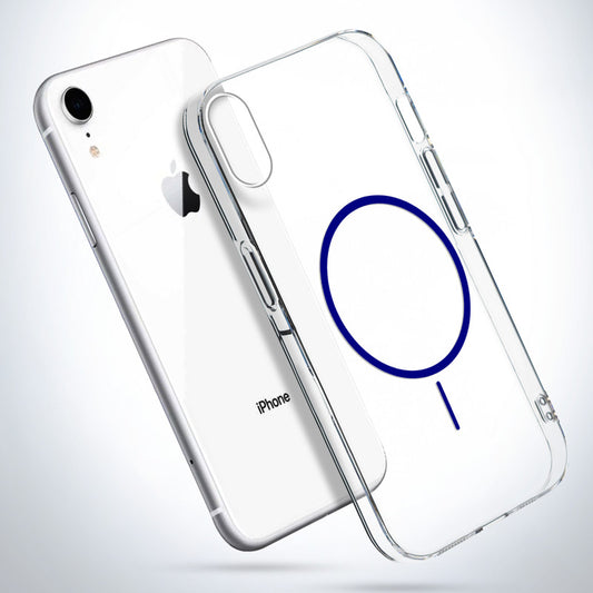 Crystal Clear Transparent Hard Back Anti-Yellowing with MagSafe Compatibility Phone Case For Apple iPhone XR
