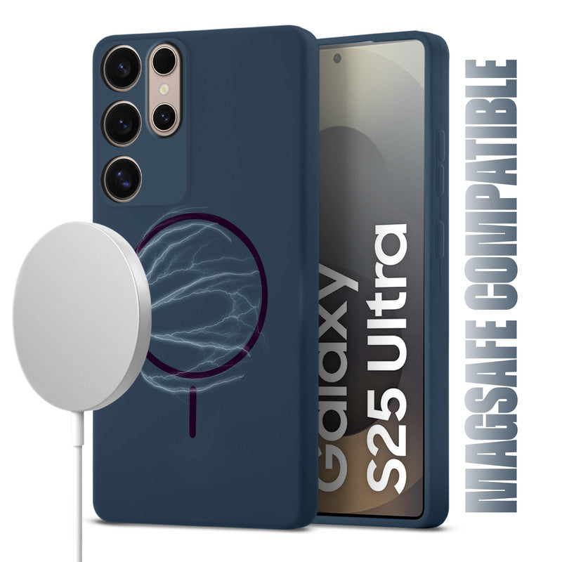 Wireless Charging Support Compatible Liquid Silicone Case For Samsung S25 Ultra 5G With Camera Protection
