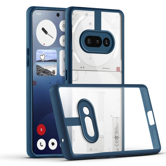 Premium Silicon Coloured Soft Framed Case with Clear Back Cover For Nothing Phone 3A 5G
