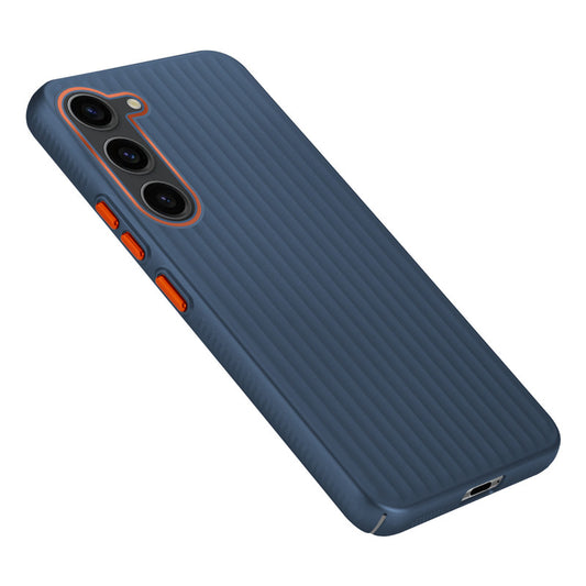 Titanium Grid Armor Hard Back Case For Samsung S23 5G