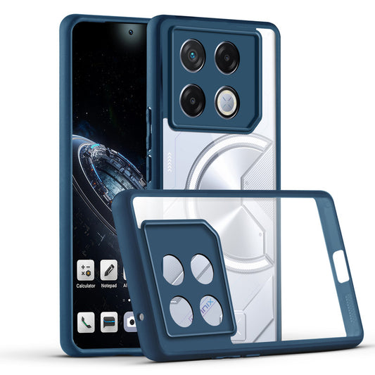 Premium Silicon Coloured Soft Framed Case with Clear Back Cover For Infinix GT 20 Pro 5G
