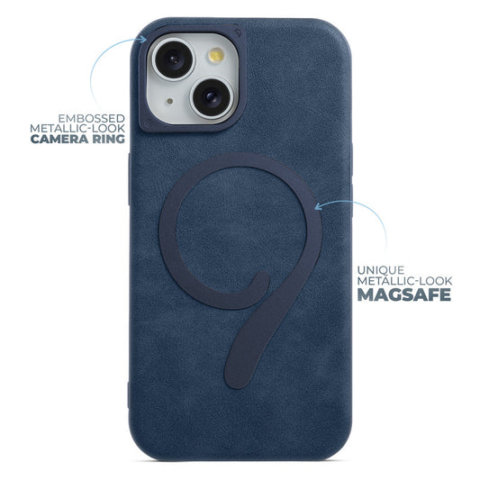 Prime Leather Wireless Charging Compatible Case for Apple iPhone 15