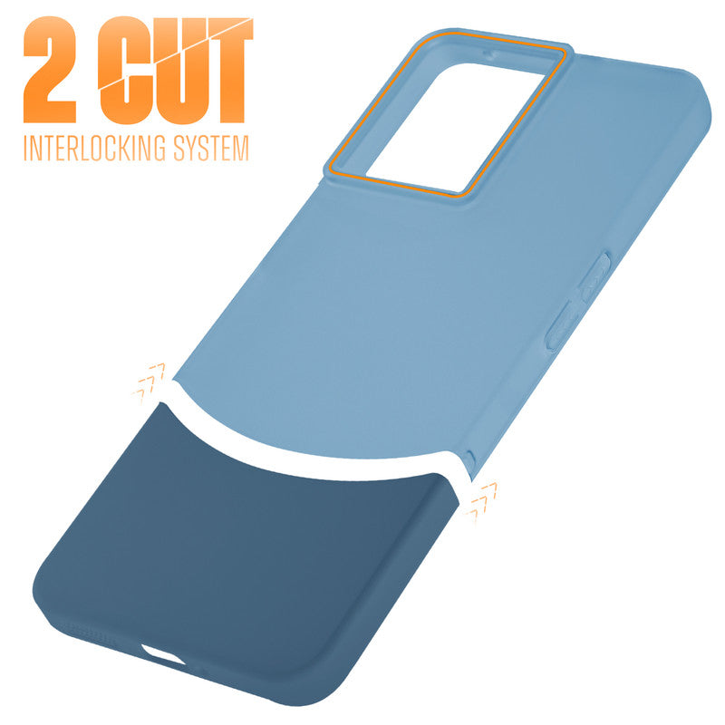 Frosted Case With 2-Cut Interlock For OnePlus 10R 5G