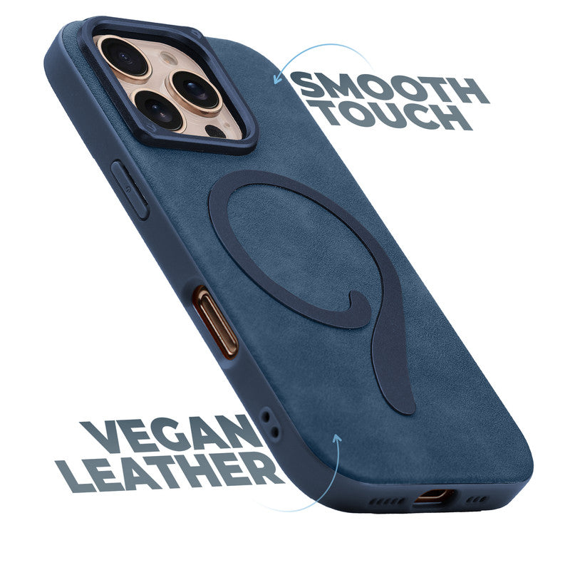 Prime Leather Wireless Charging Compatible Case for Apple iPhone 16 Pro