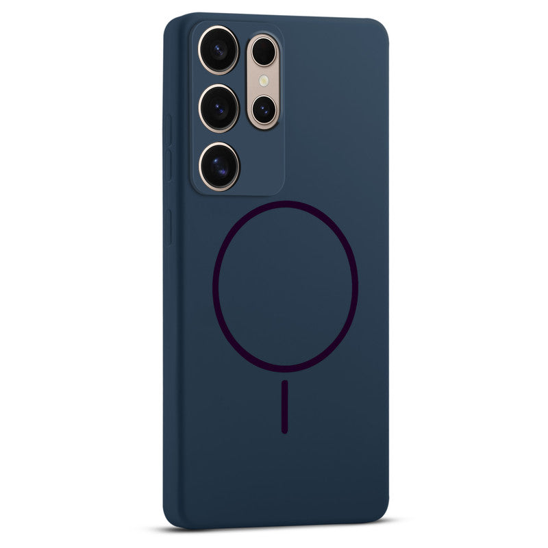 Wireless Charging Support Compatible Liquid Silicone Case For Samsung S25 Ultra 5G With Camera Protection