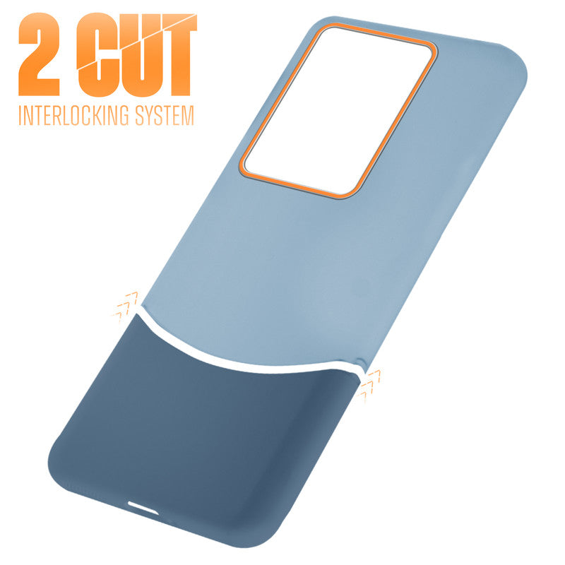 Frosted Case With 2-Cut Interlock For Vivo V27 Pro 5G