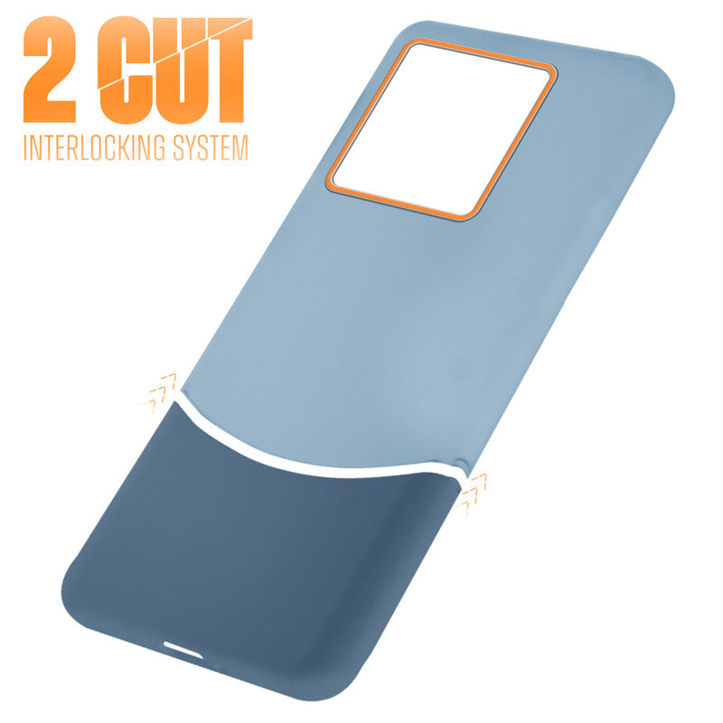 Frosted Case With 2-Cut Interlock For Motorola Moto Edge 50 Pro 5G