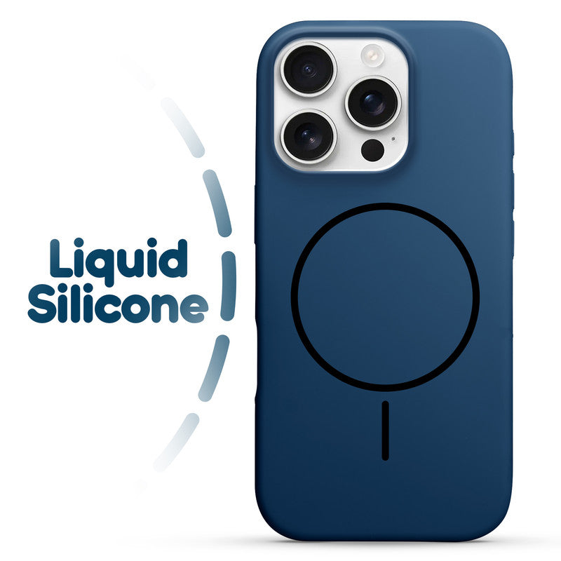 Cloud Feel Silicone Case for Apple iPhone 16 Pro – Supports Wireless Charging