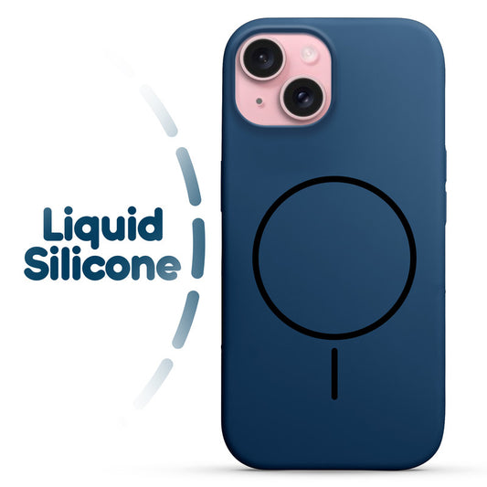 Cloud Feel Silicone Case for Apple iPhone 15 – Supports Wireless Charging