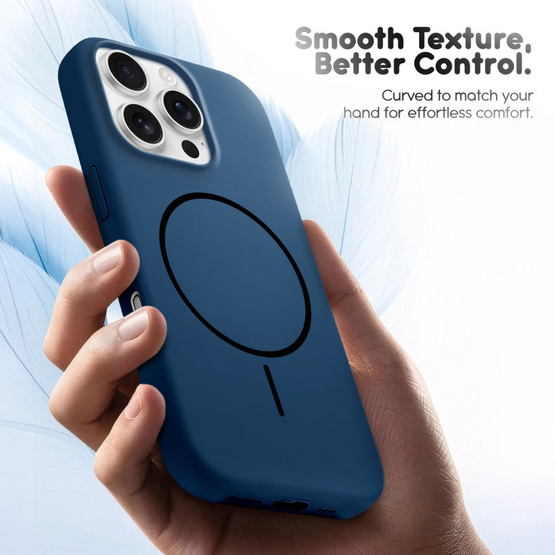 Cloud Feel Silicone Case for Apple iPhone 16 Pro – Supports Wireless Charging