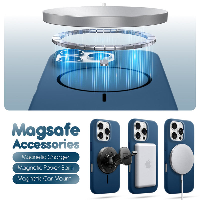 Cloud Feel Silicone Case for Apple iPhone 16 Pro – Supports Wireless Charging