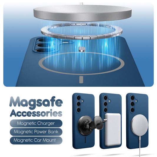 Cloud Feel Silicone Case for Samsung S24 Plus 5G – Supports Wireless Charging