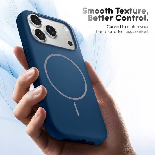 Cloud Feel Silicone Case for Apple iPhone 17 Pro – Supports Wireless Charging