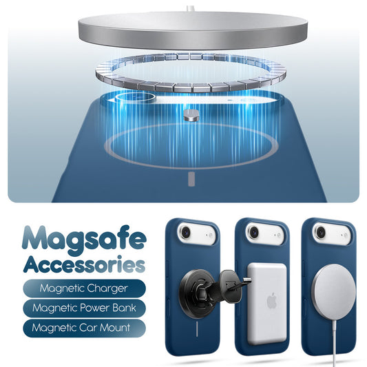 Cloud Feel Silicone Case for Apple iPhone 17 Air – Supports Wireless Charging