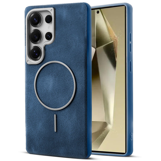 Elite PU Leather Case for Samsung S25 Ultra 5G , Hard Shell with Soft Inner Fabric & MagSafe Support