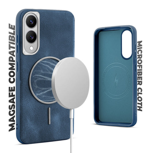 Elite PU Leather Case for Samsung S25 Edge 5G , Hard Shell with Soft Inner Fabric & MagSafe Support