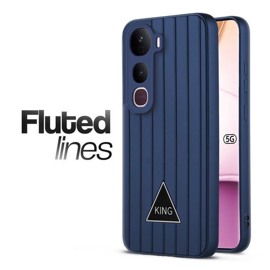 Glossy Matte Line Texture Back Cover for Vivo Y400 Pro 5G