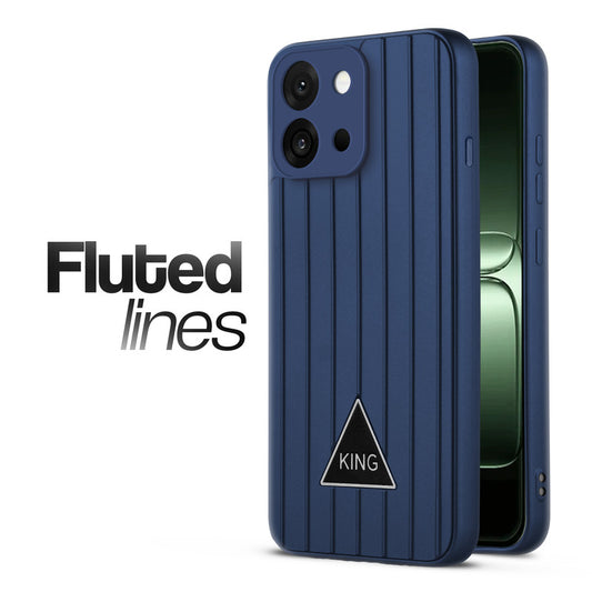 Glossy Matte Line Texture Back Cover for OnePlus 13s 5G
