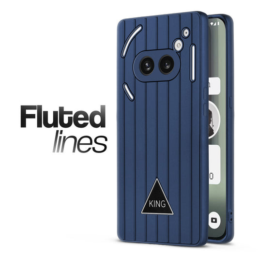 Glossy Matte Line Texture Back Cover for Nothing Phone 2A