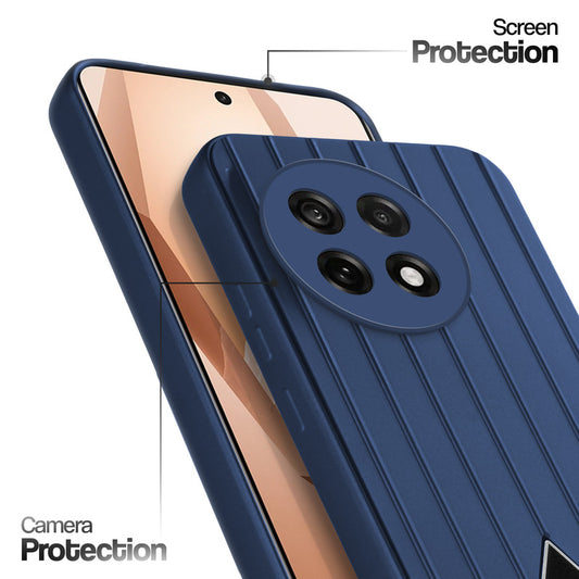 Glossy Matte Line Texture Back Cover for OnePlus 13R 5G