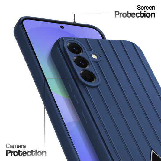 Glossy Matte Line Texture Back Cover for Samsung A36 5G