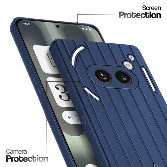 Glossy Matte Line Texture Back Cover for Nothing Phone 2A