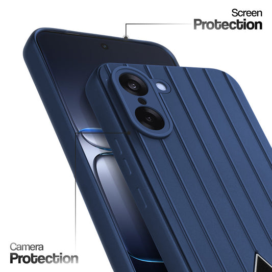 Glossy Matte Line Texture Back Cover for OnePlus Nord CE 5 5G