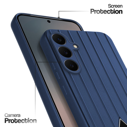 Glossy Matte Line Texture Back Cover for Samsung S25 FE 5G