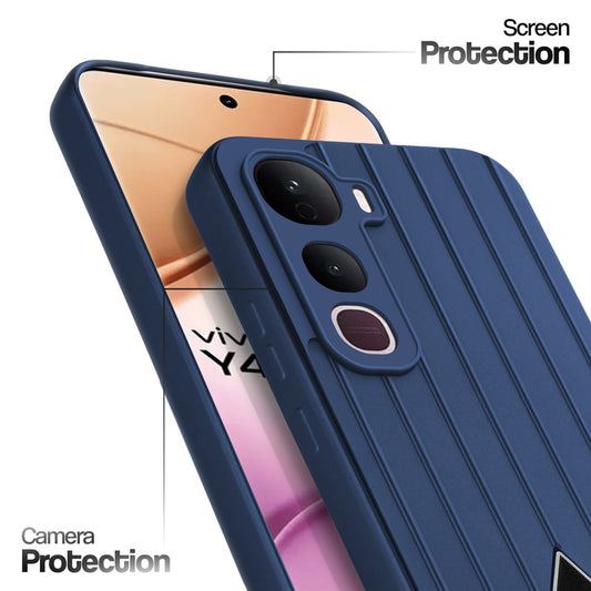 Glossy Matte Line Texture Back Cover for Vivo Y400 Pro 5G