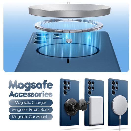 Cloud Feel Silicone Case for Samsung S24 Ultra 5G – Supports Wireless Charging