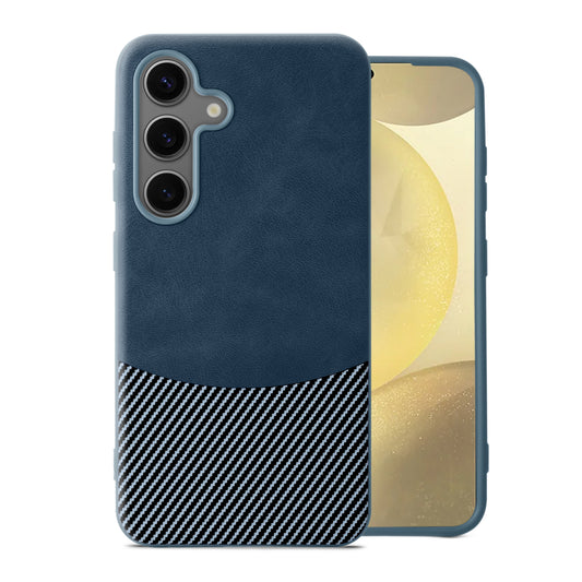 Modern Hybrid PU Leather With Checks Design Back Case For Samsung S Series with Sophisticated Style