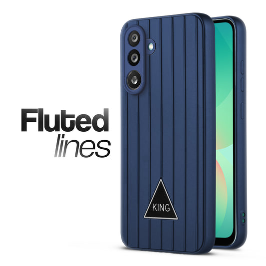 Glossy Matte Line Texture Back Cover for Samsung M56 5G