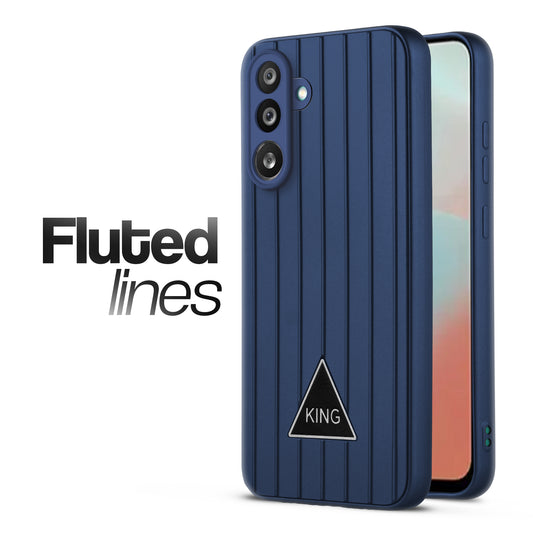 Glossy Matte Line Texture Back Cover for Samsung F56 5G