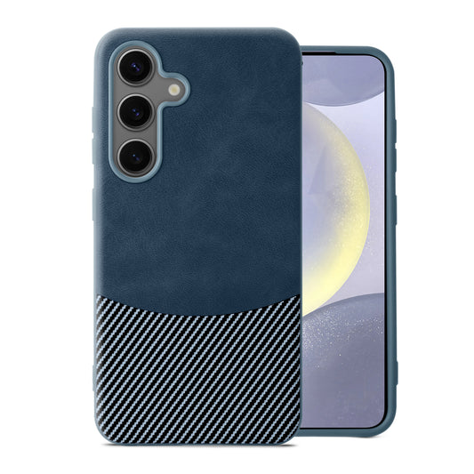 Modern Hybrid PU Leather With Checks Design Back Case For Samsung S Series with Sophisticated Style