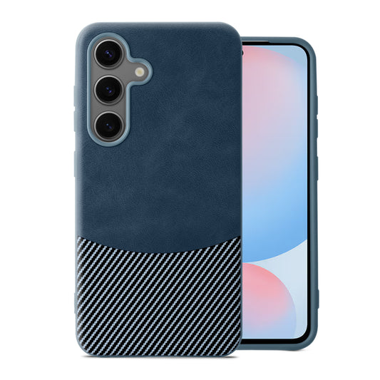 Modern Hybrid PU Leather With Checks Design Back Case For Samsung S Series with Sophisticated Style