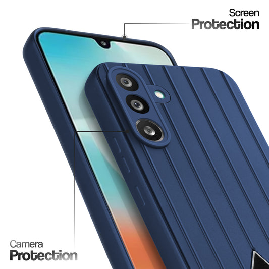 Glossy Matte Line Texture Back Cover for Samsung F56 5G