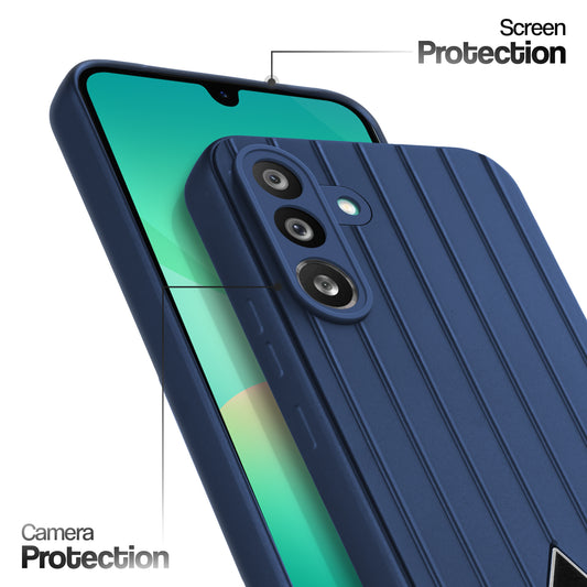 Glossy Matte Line Texture Back Cover for Samsung M56 5G