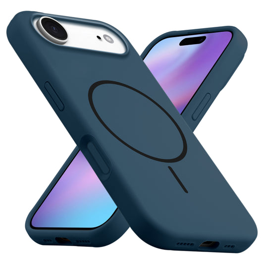 Liquid Silicon With Microfiber Lining Back Case For Apple iPhone 17 Air (MagSafe Compatible)
