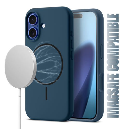 Liquid Silicon With Microfiber Lining Back Case For Apple iPhone 17 (MagSafe Compatible)