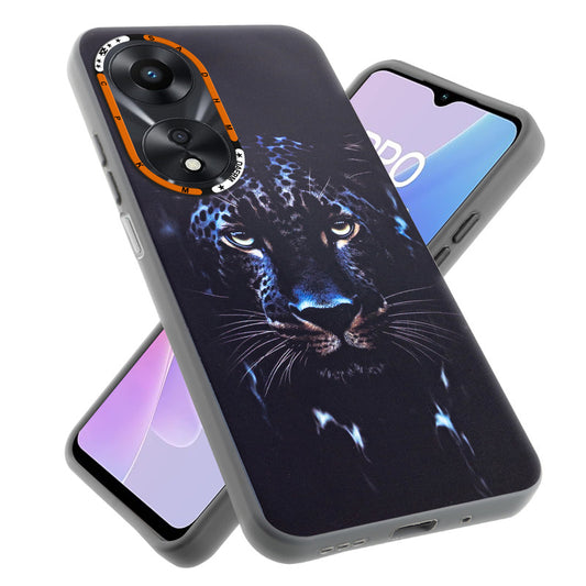 Dark Elegant Wild Creatures Printed Back Cases For Oppo A78 5G