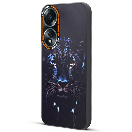 Dark Elegant Wild Creatures Printed Back Cases For Oppo A58 4G