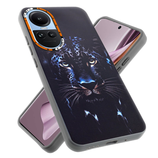 Dark Aesthetic Wild Animal Printed Back Cases For Oppo Reno 10 5G