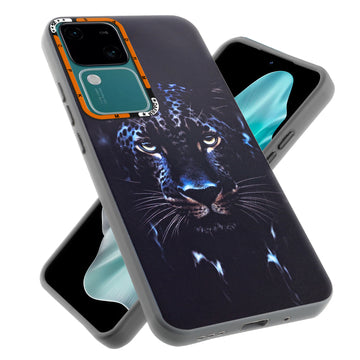 Dark Aesthetic Wild Animal Printed Back Cases For Vivo V30 5G