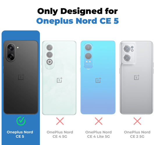 Silicone Border Transparent Back Cover for OnePlus Nord CE 5 5G
