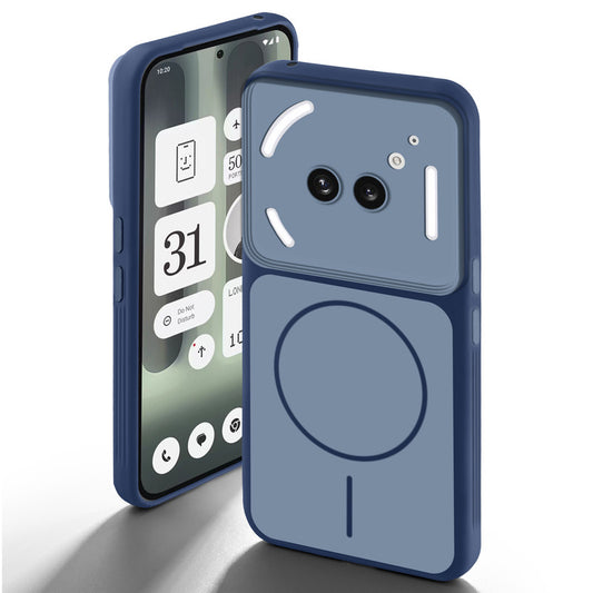 JProtect Magnetic Mobile Phone Case For Nothing Phone 2a / 2a Plus For Magsafe Black/Shockproof Nothing 2a Case For MagSafe Black/Transparent Case For Nothing Phone 2a / 2a Case Magnet