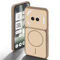 Dual tone silicone Brown back cover for Nothing Phone 2A Plus showing camera protection and design